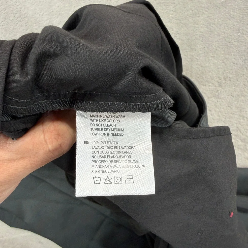 Oobe Pants‎ Mens 34x32 Charcoal Gray Slim Straight Performance Golf Trousers